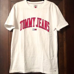 Tommy Jeans White Logo T Shirt